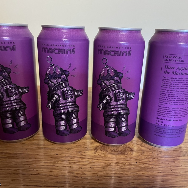 Tree House Brewing 4 * HAZE AGAINST THE MACHINE - 4 CANS 05/05/2026