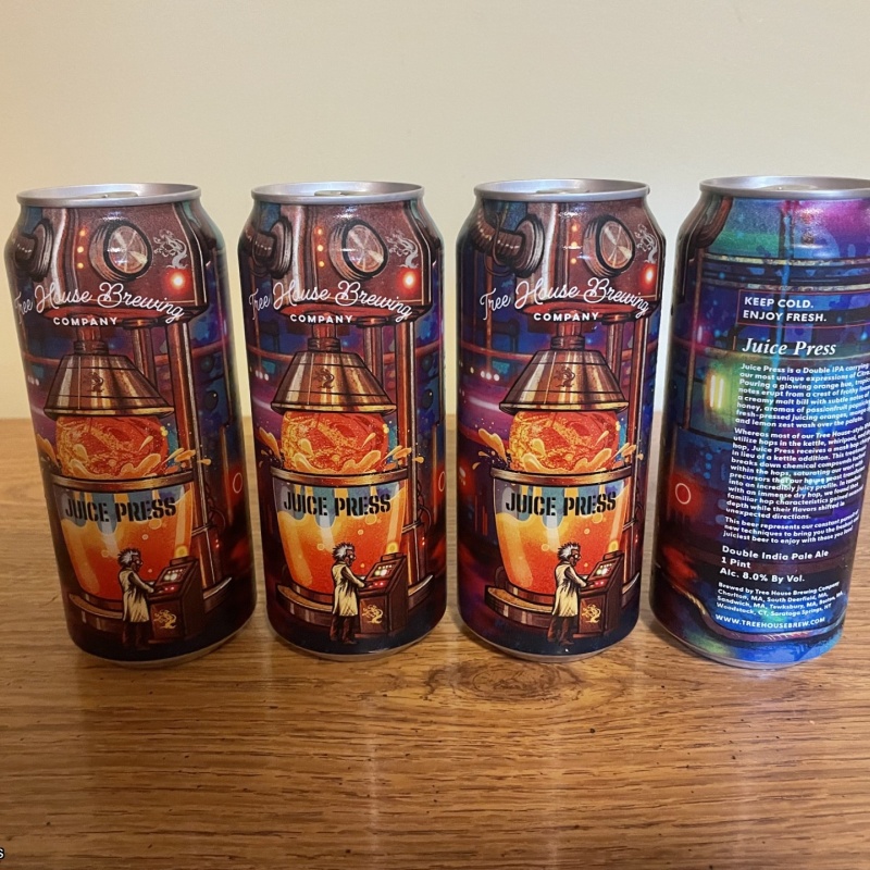 Tree House Brewing 4 * JUICE PRESS - 4 CANS TOTAL 7/01/2026