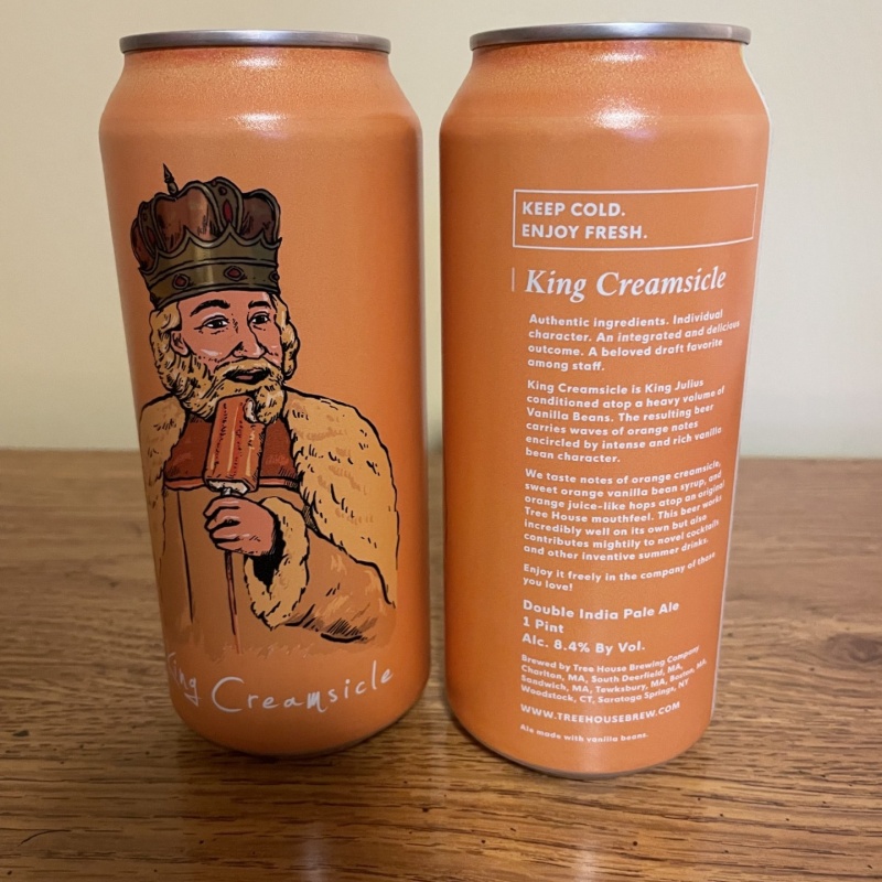 Tree House Brewing 2 * KING CREAMSICLE - 2 CANS 02/10/2026