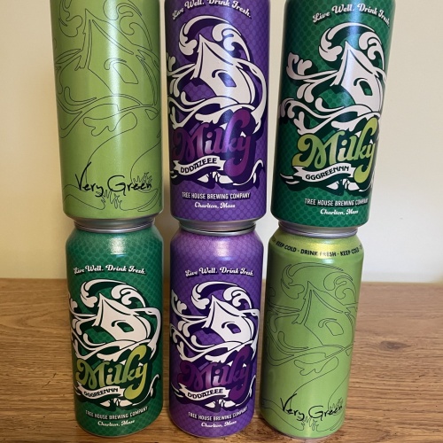 Tree House Brewing 2 * VERY GREEN, 2 * MILKY GGGREENNN & 2 * MILKY DDDAZEEE - 6 CANS TOTAL